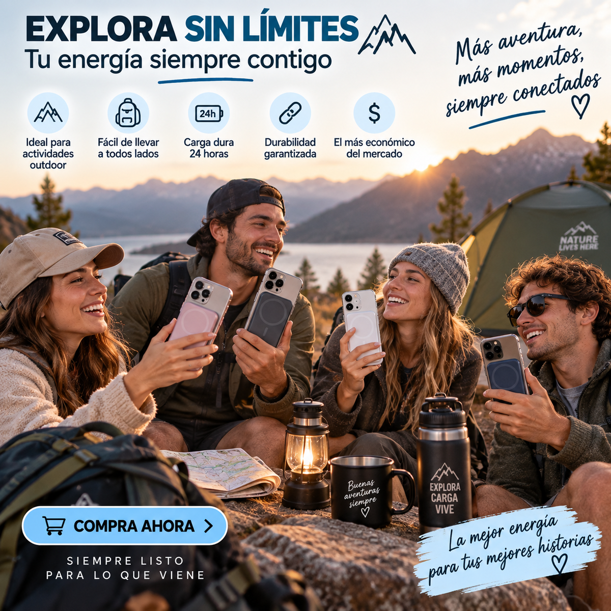 Bateria Externa Iphone Cargador Portatil Magnetico Power Bank Magsafe