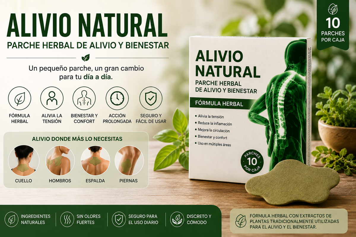 ALIVIANA – Parche Herbal de Alivio Natural (10 Unidades)