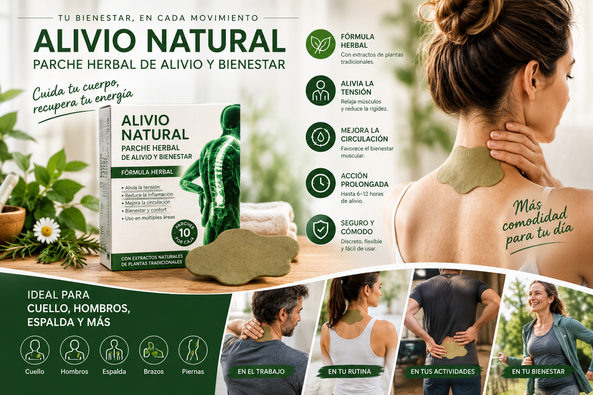 ALIVIANA – Parche Herbal de Alivio Natural (10 Unidades)