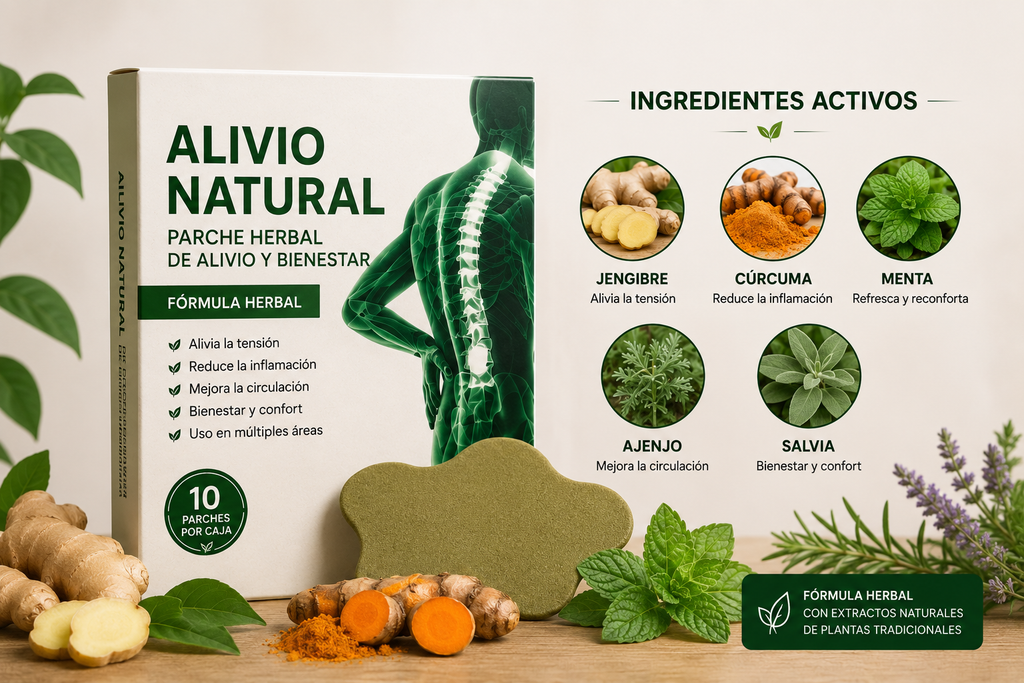 ALIVIANA – Parche Herbal de Alivio Natural (10 Unidades)