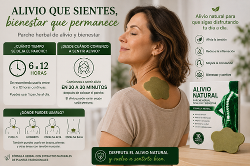 ALIVIANA – Parche Herbal de Alivio Natural (10 Unidades)
