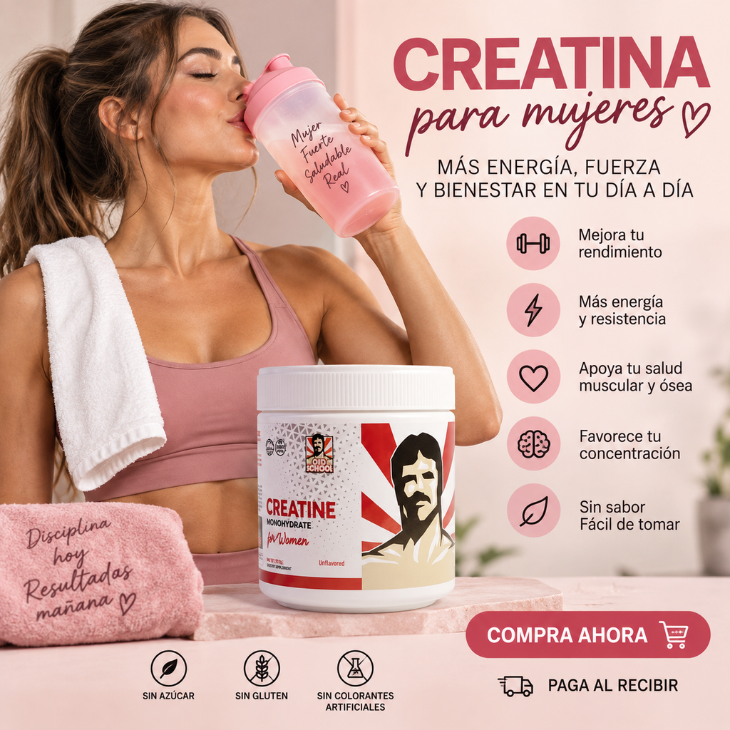Creatina para Mujeres : Más Fuerza, Potencia el Crecimiento de  Glúteos y Piel Radiante