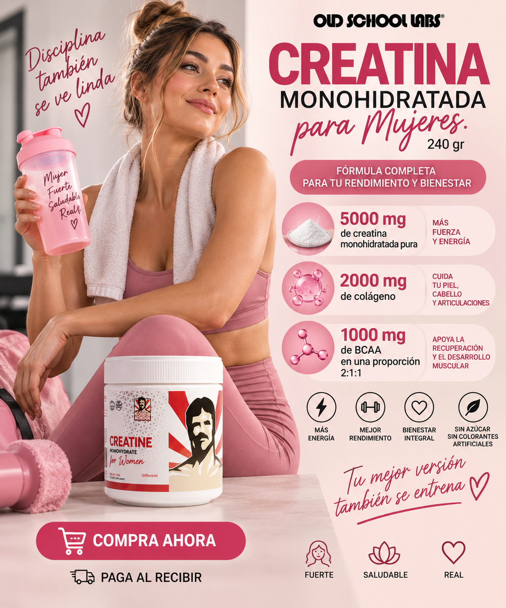 Creatina para Mujeres : Más Fuerza, Potencia el Crecimiento de  Glúteos y Piel Radiante