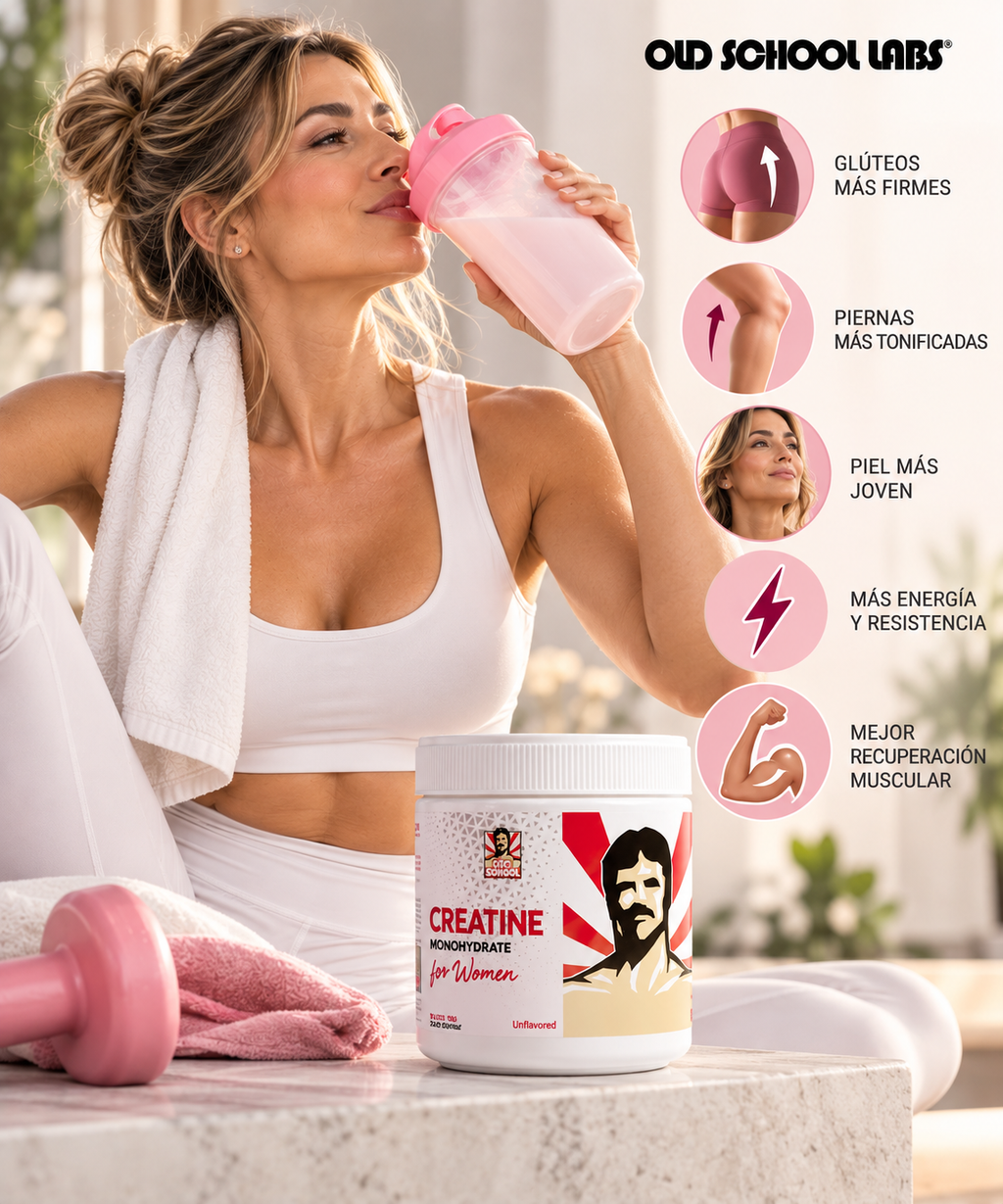 Creatina para Mujeres : Más Fuerza, Potencia el Crecimiento de  Glúteos y Piel Radiante