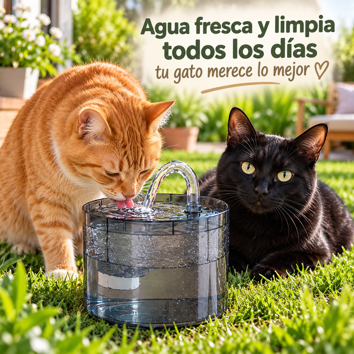 Fuente Inteligente de Agua para Mascotas 2L, Envio Gratis Pocos Dias