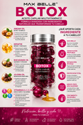 BOTOX CAPILAR combina aceites, queratina y vitaminas para nutrir, hidratar y aportar brillo a tu cabello. ✨